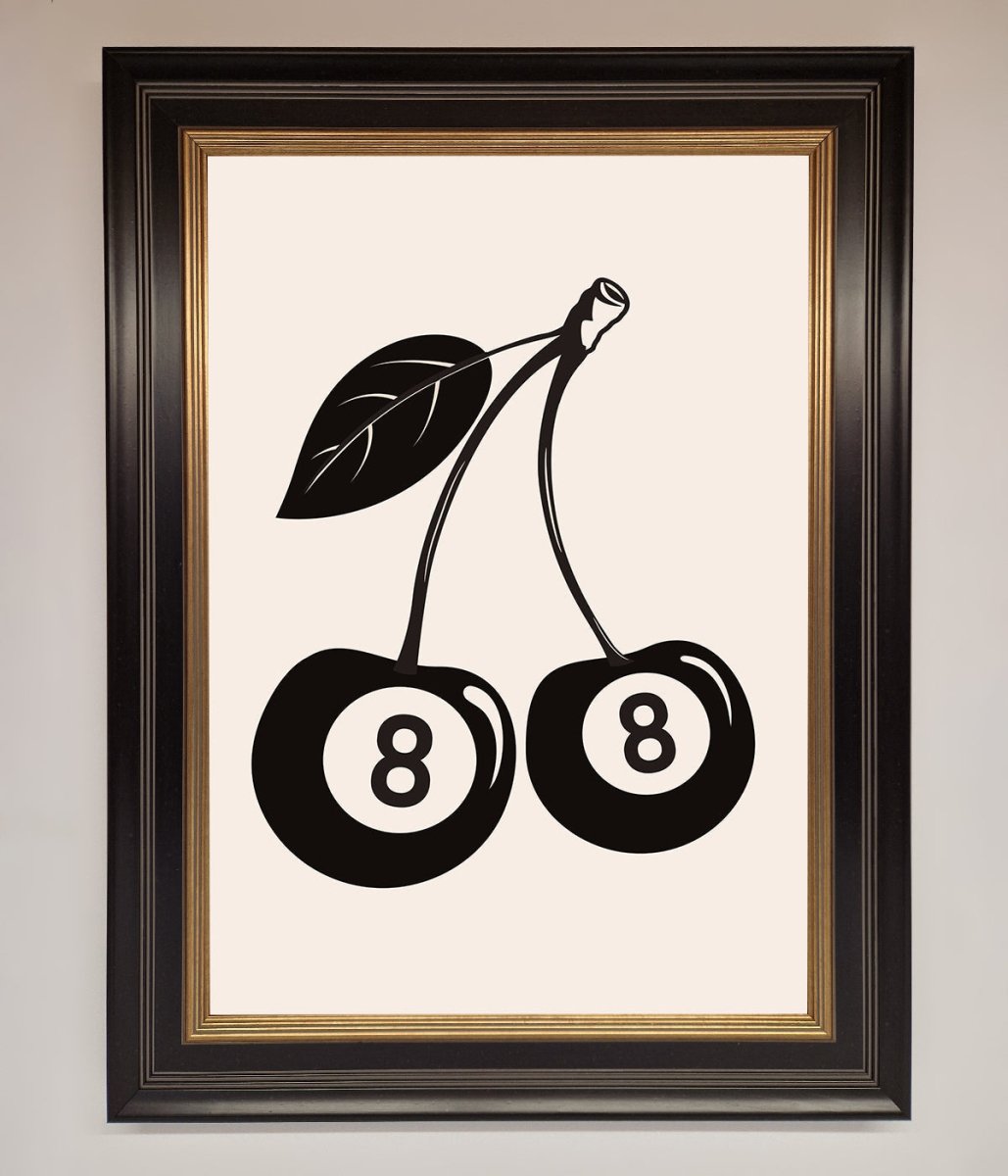 8 Ball Cherries Framed Wall Art-16