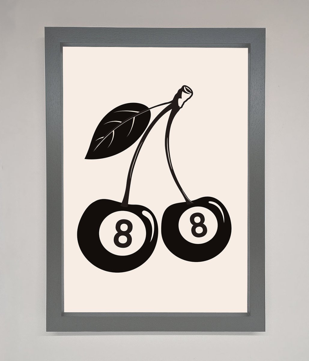8 Ball Cherries Framed Wall Art-4