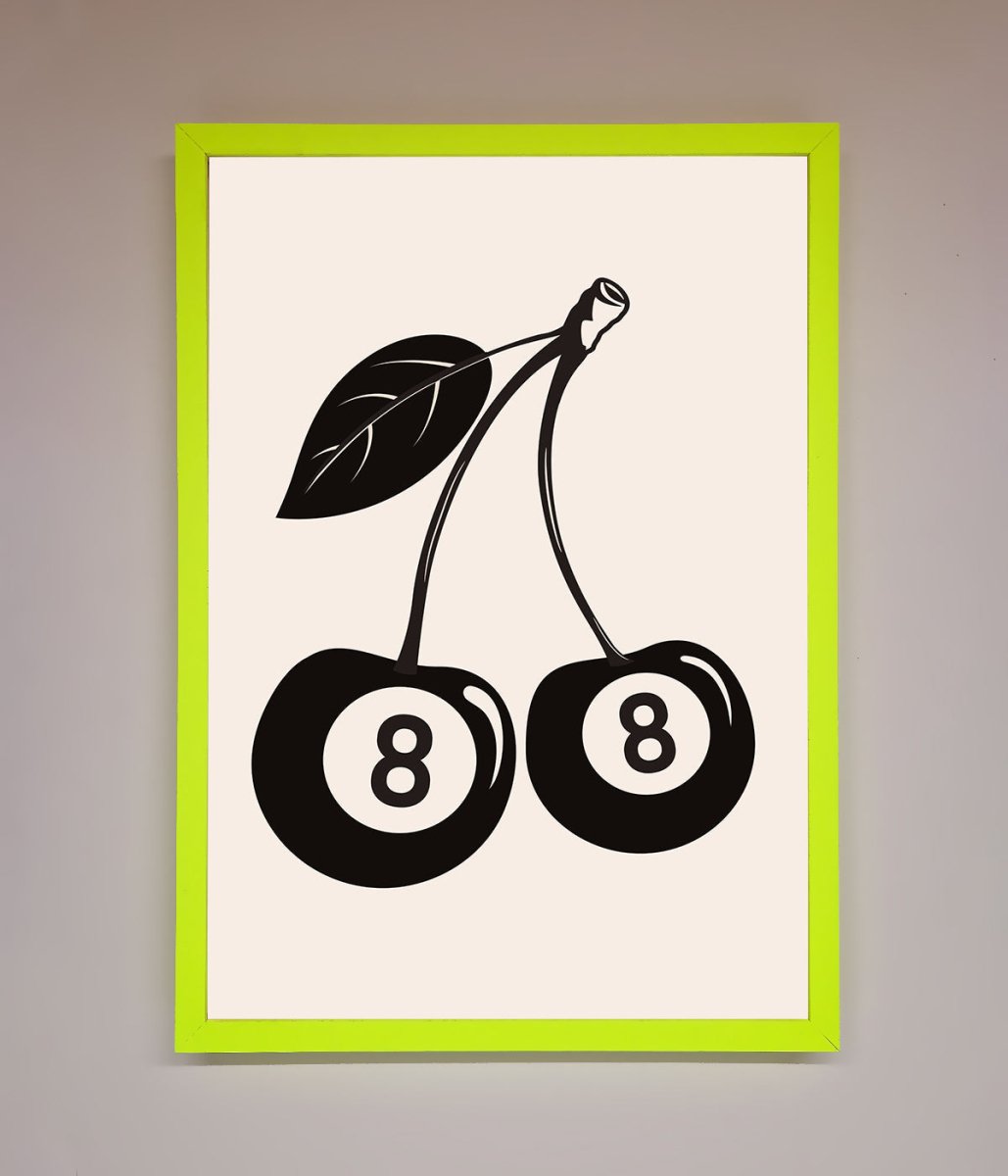 8 Ball Cherries Framed Wall Art-6