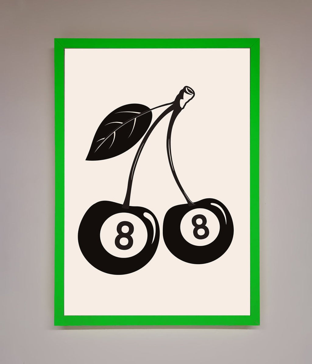8 Ball Cherries Framed Wall Art-7