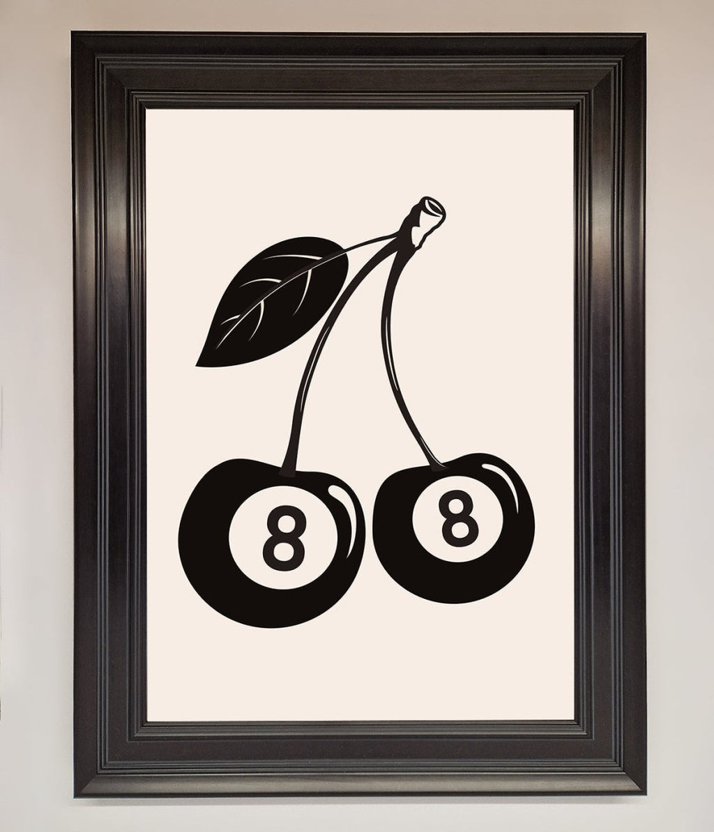 8 Ball Cherries Framed Wall Art-14