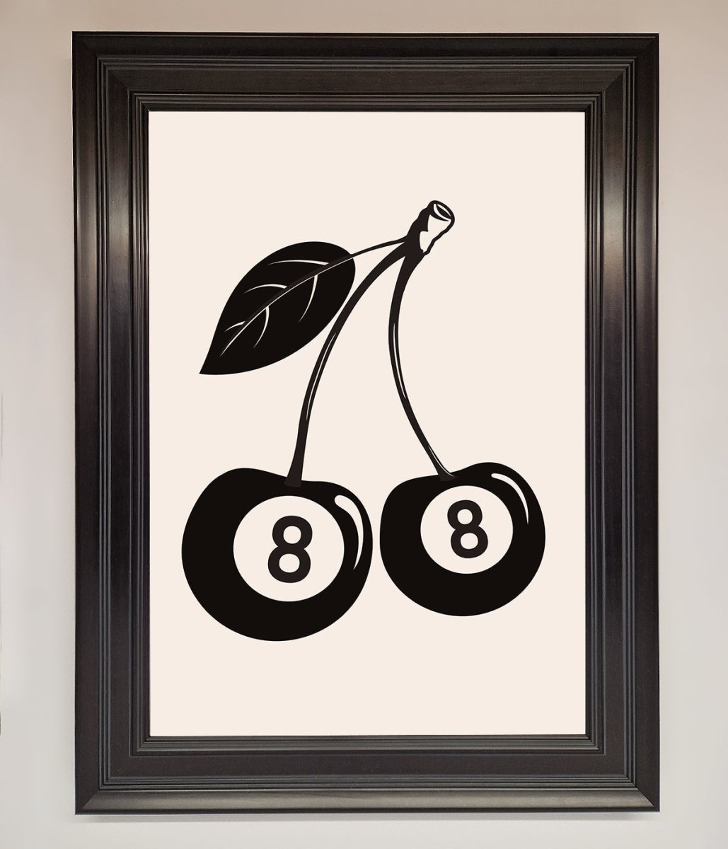 8 Ball Cherries Framed Wall Art-14