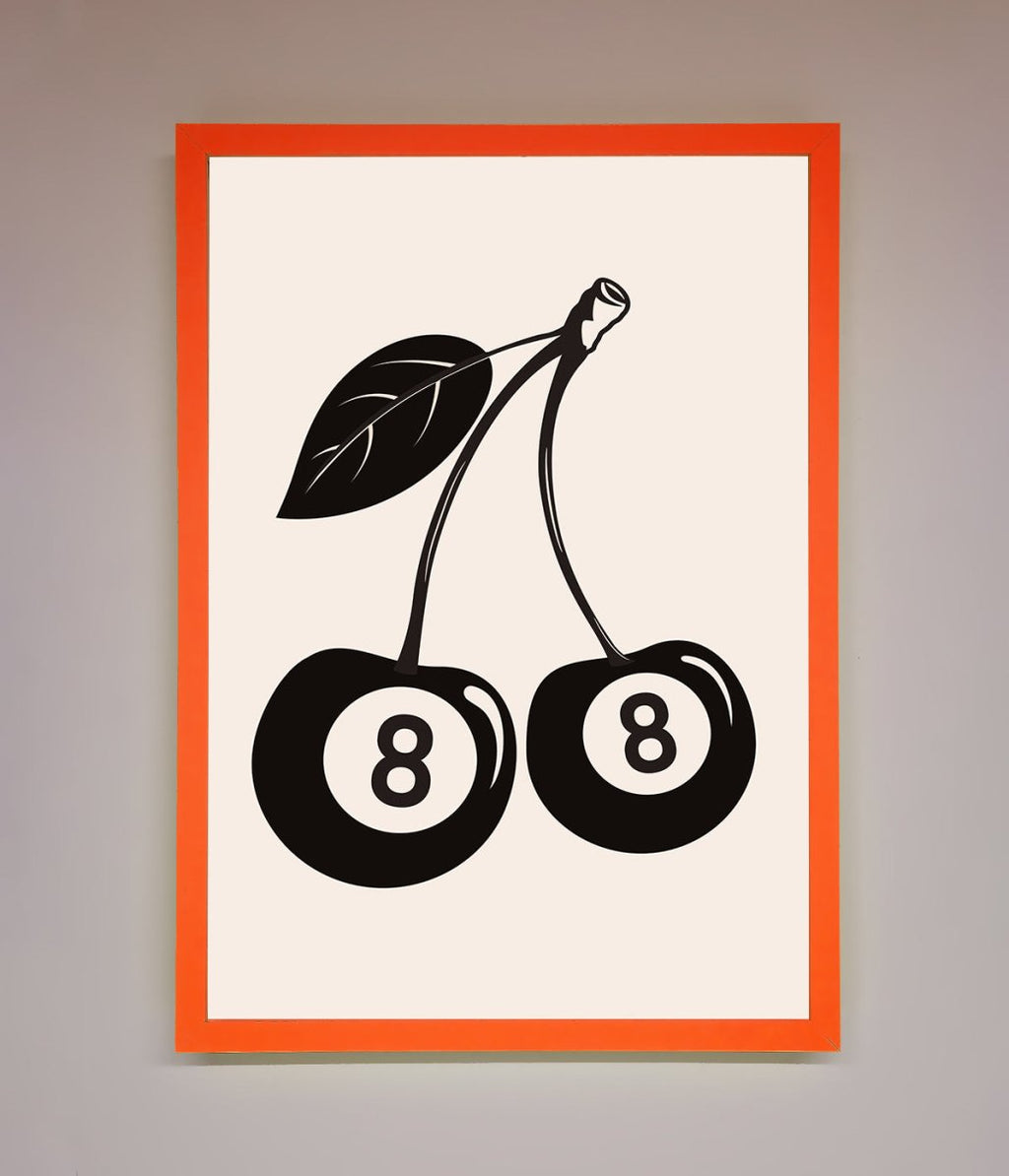 8 Ball Cherries Framed Wall Art-5