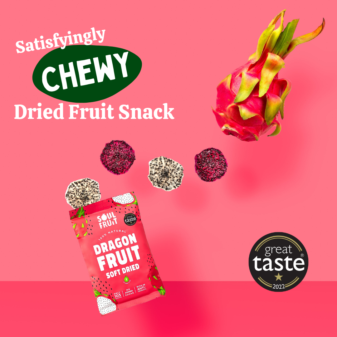 Soft Dried Dragon Fruit Slices (10 Bags)-1
