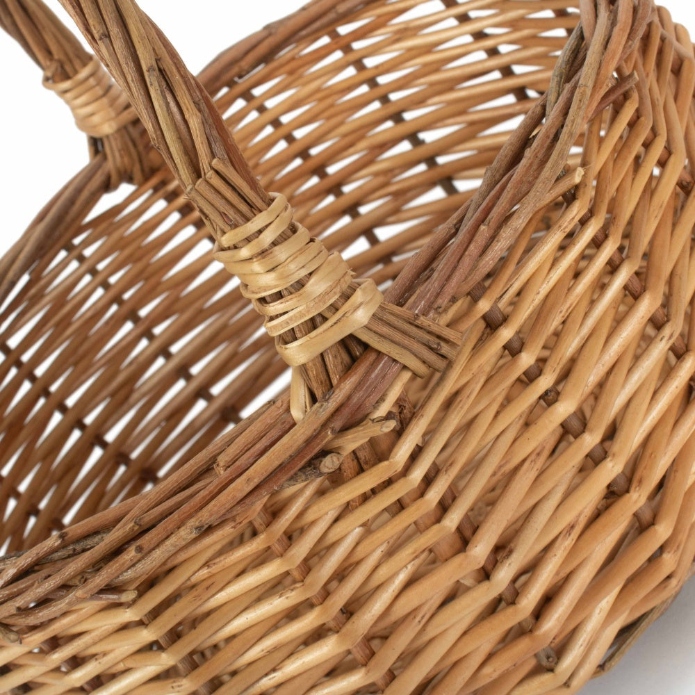 Two Tone Willow Mini Wicker Shopping Basket-3