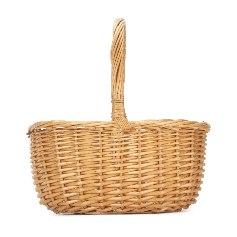 Full Buff Willow Childs Oval Wicker Shopping Basket-3