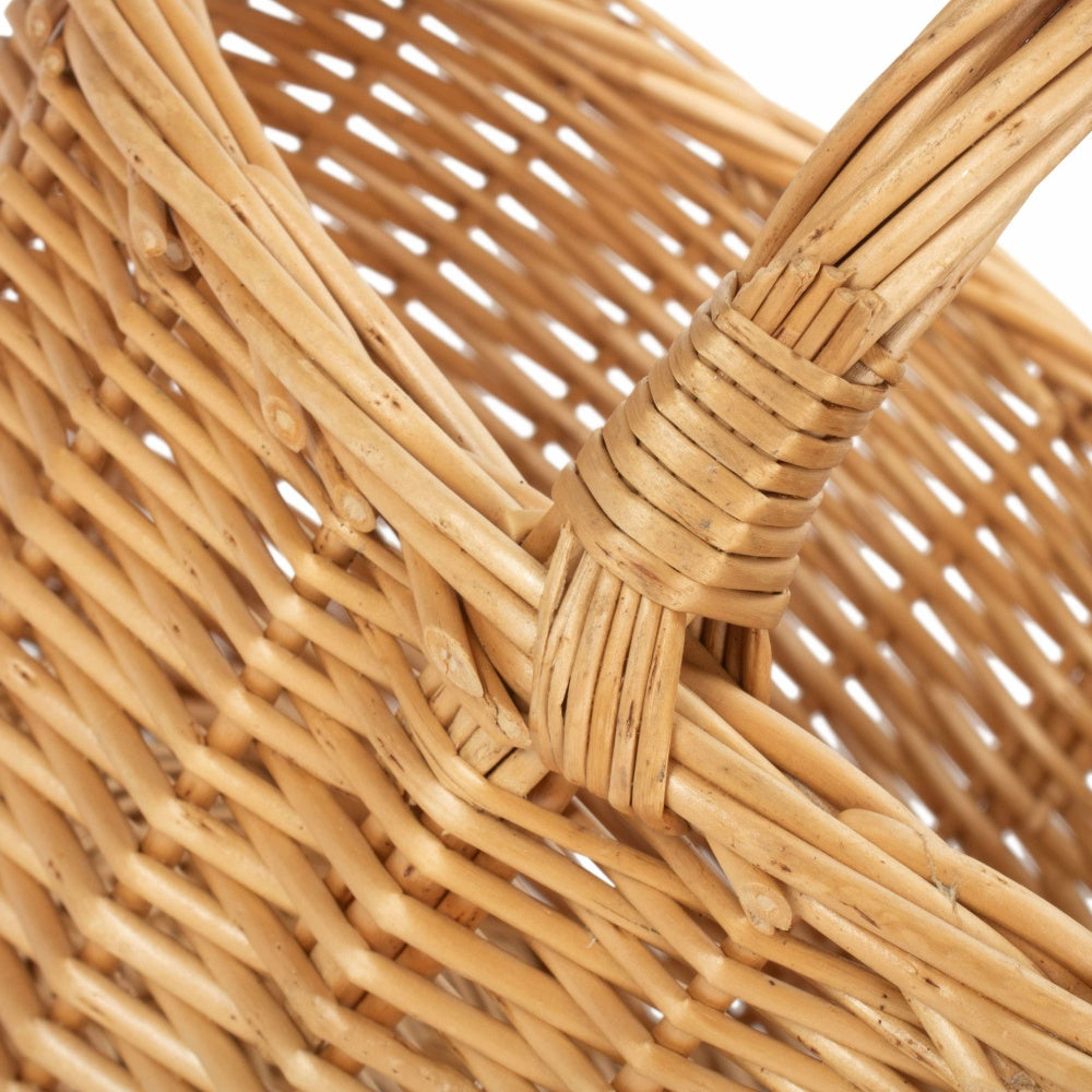 Full Buff Willow Childs Oval Wicker Shopping Basket-4