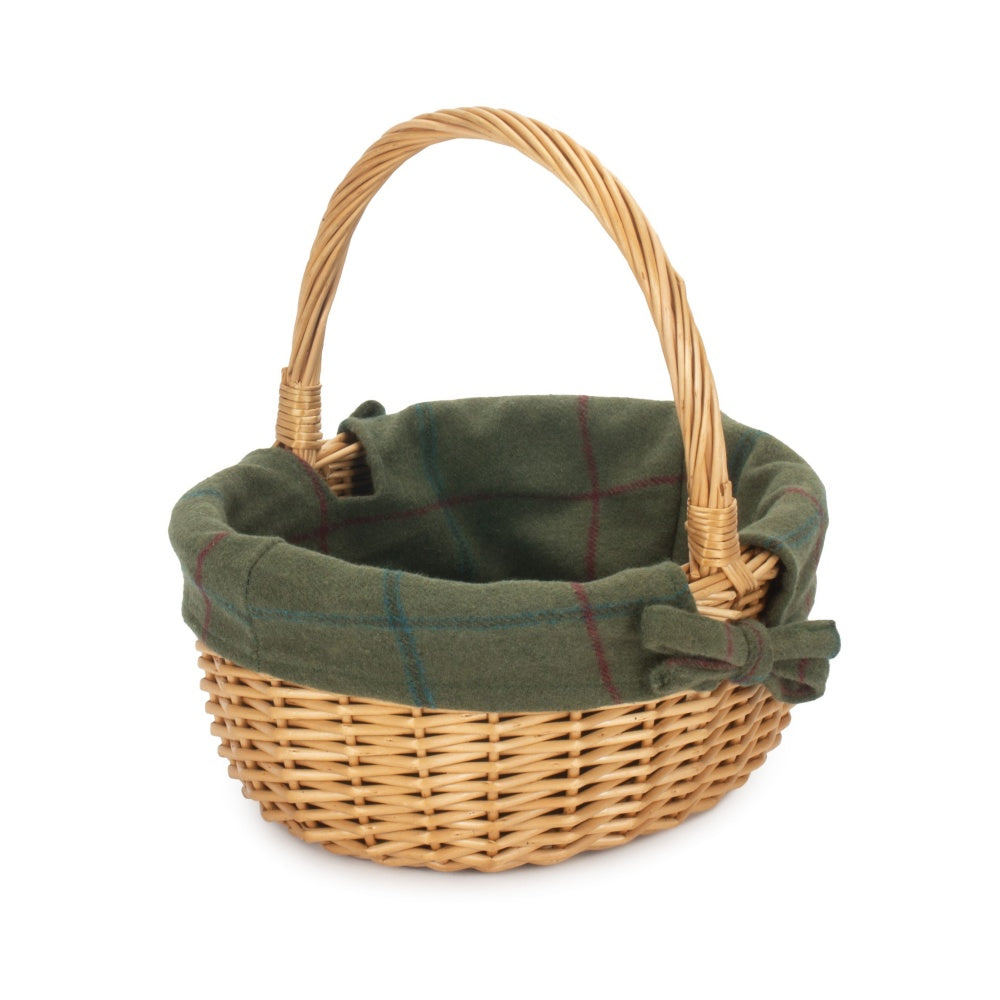 Full Buff Willow Childs Oval Wicker Shopping Basket-5