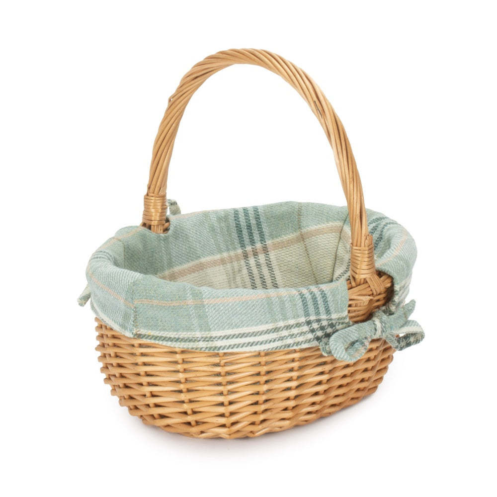 Full Buff Willow Childs Oval Wicker Shopping Basket-9