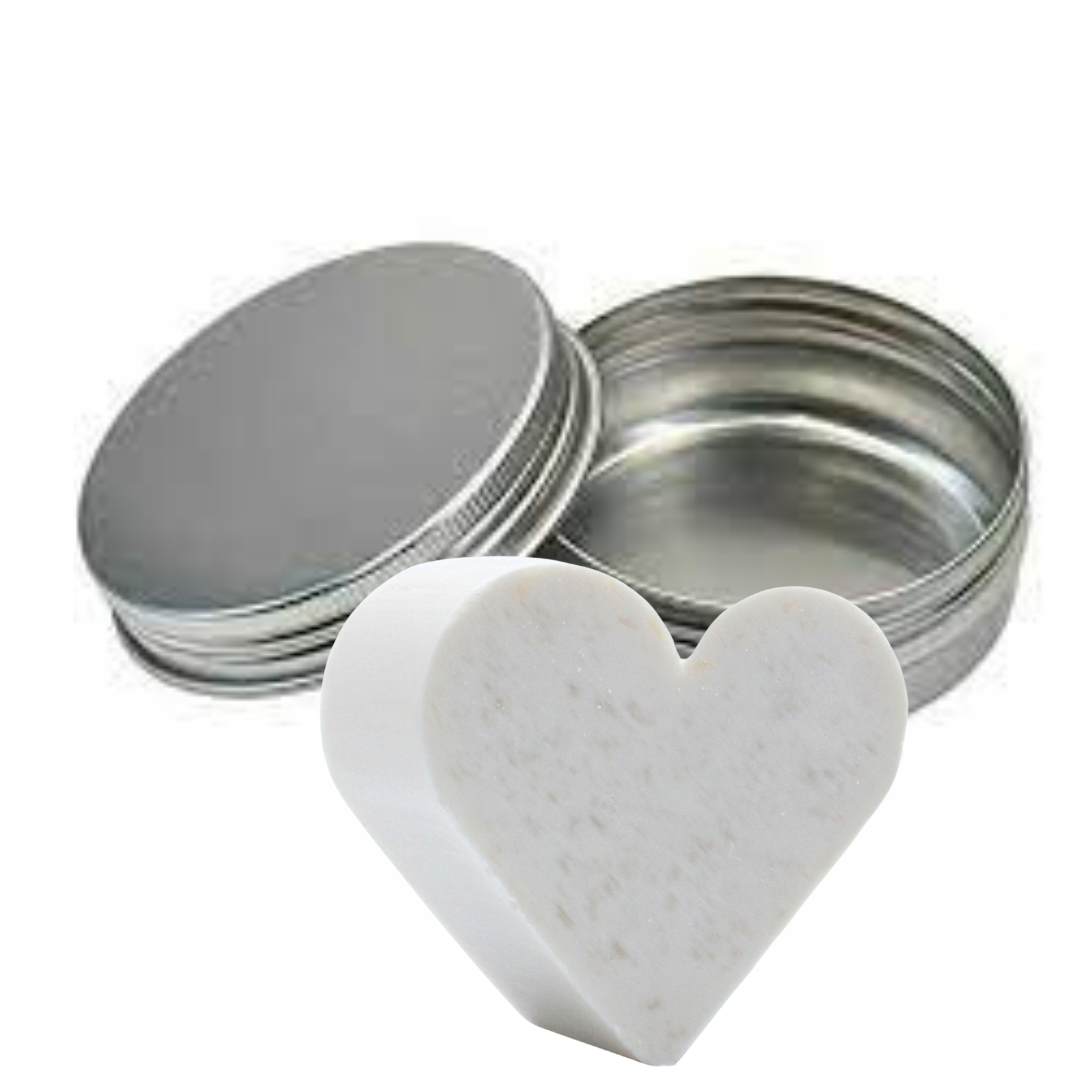 Heart Shampoo Bar in Coconut Cream with Shea Butter, Liquid Gold Argan Oil and Vitamin B5-1