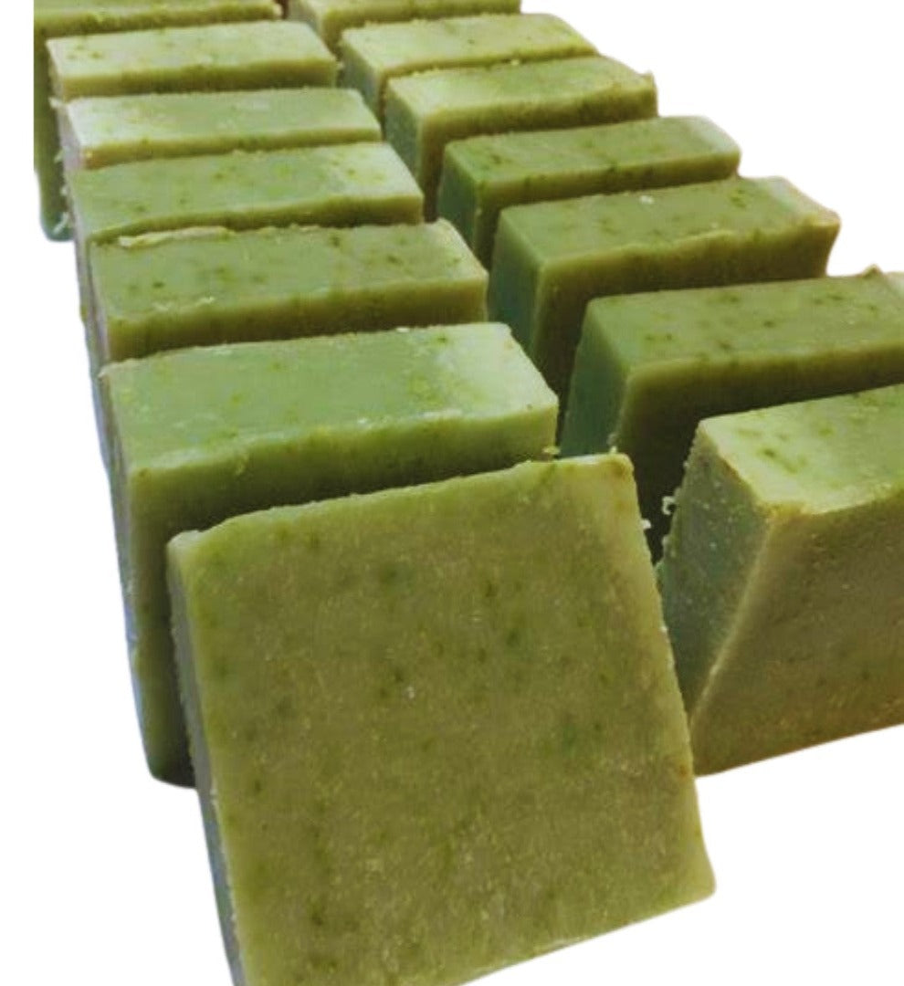 Fresh Cucumber and Mint Soap Slice with Mint and Lemon Essential Oils and Shea Butter, Palm Free-1