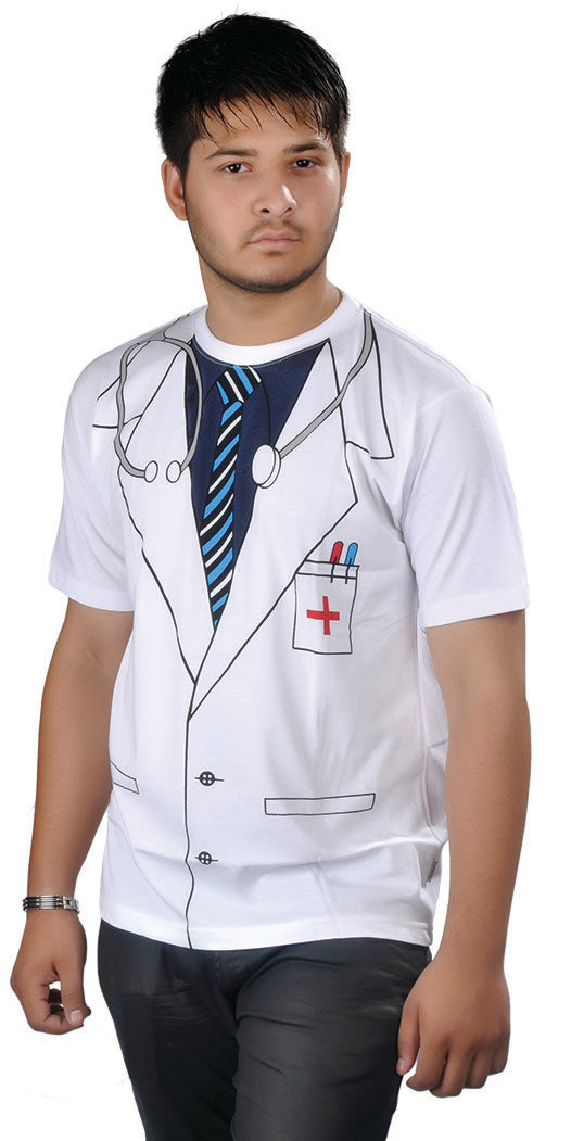 Wickedfun Men Doctor Printed T-Shirt-0