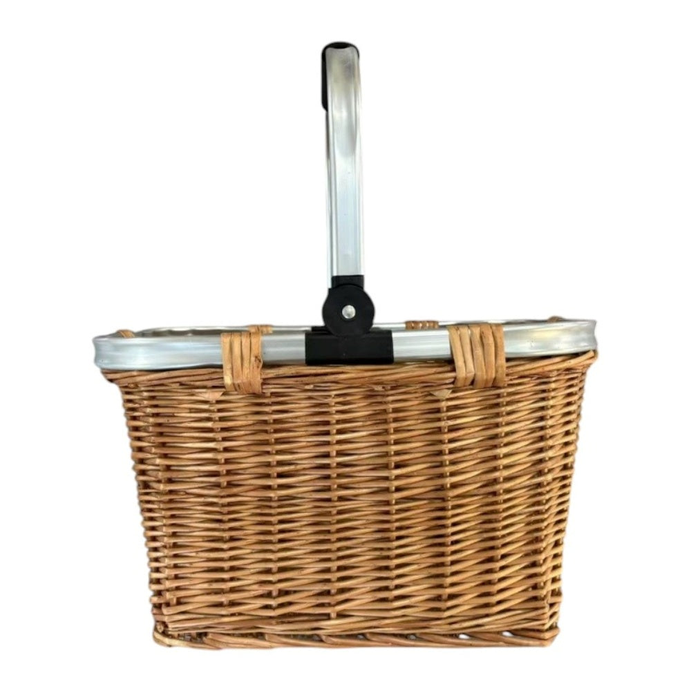Double Steamed Folding Aluminium  Handle Shopping Basket-0