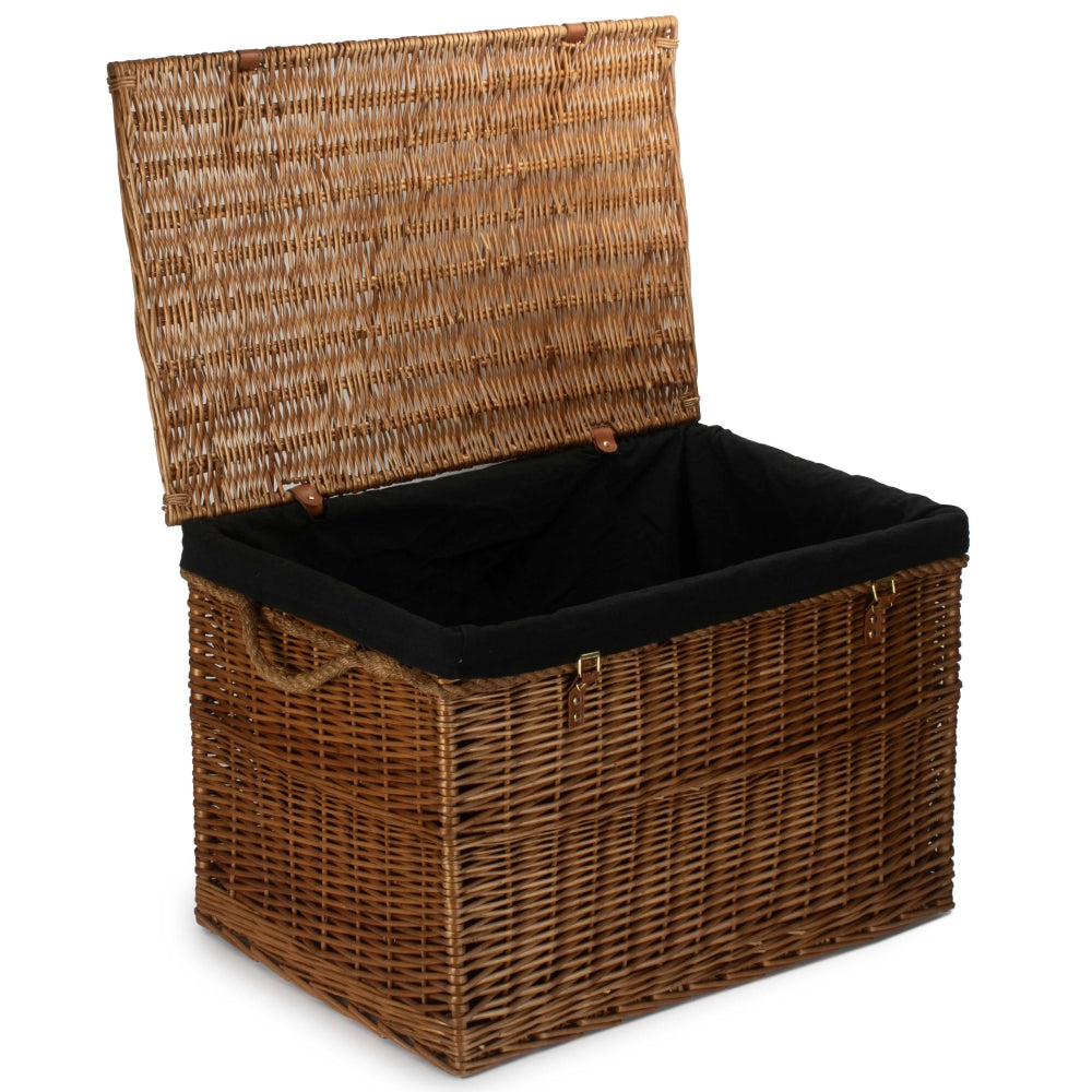 Large Light Steamed Wicker Storage Basket-6