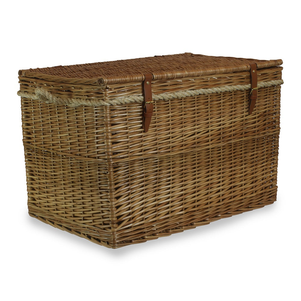 Large Light Steamed Wicker Storage Basket-4