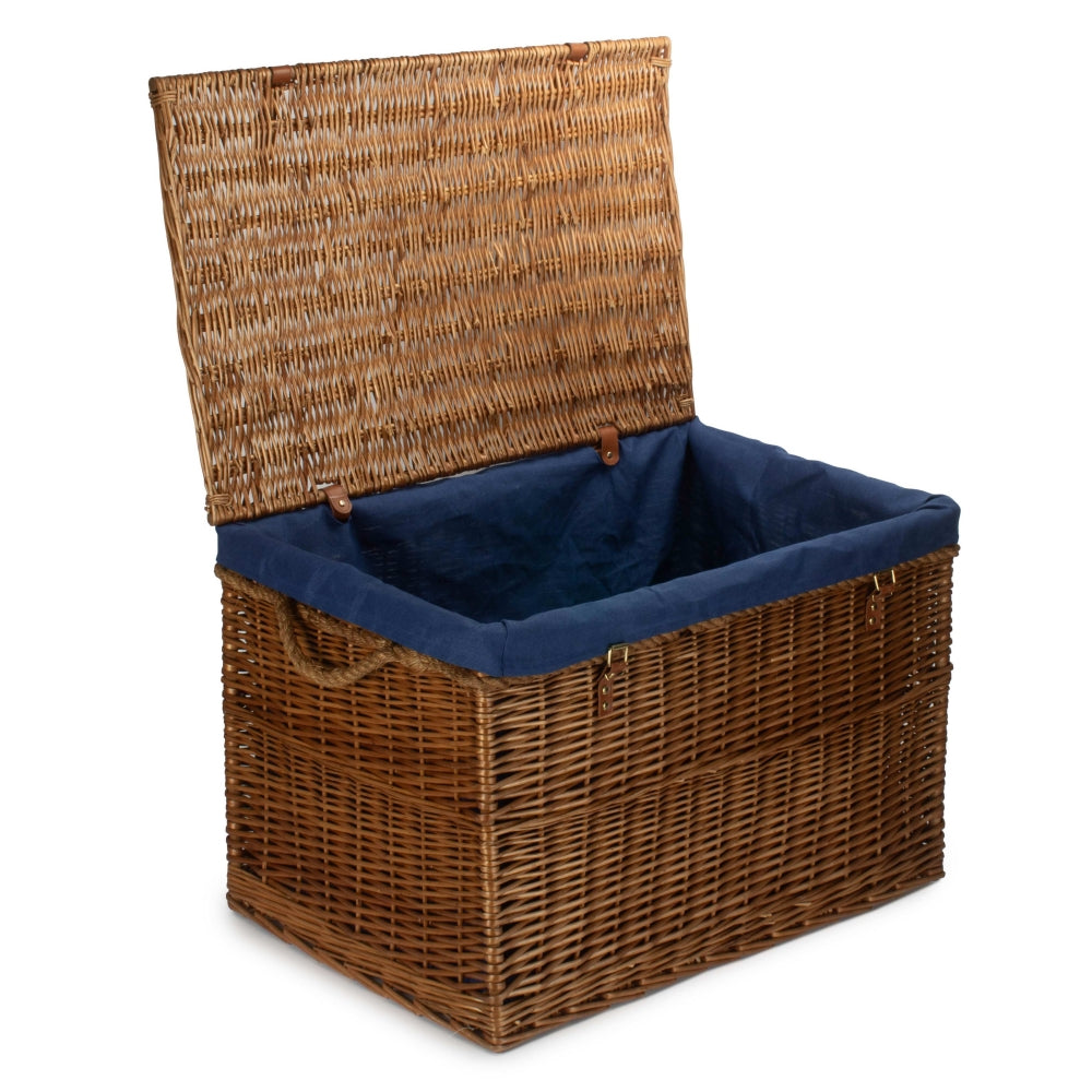 Large Light Steamed Wicker Storage Basket-7