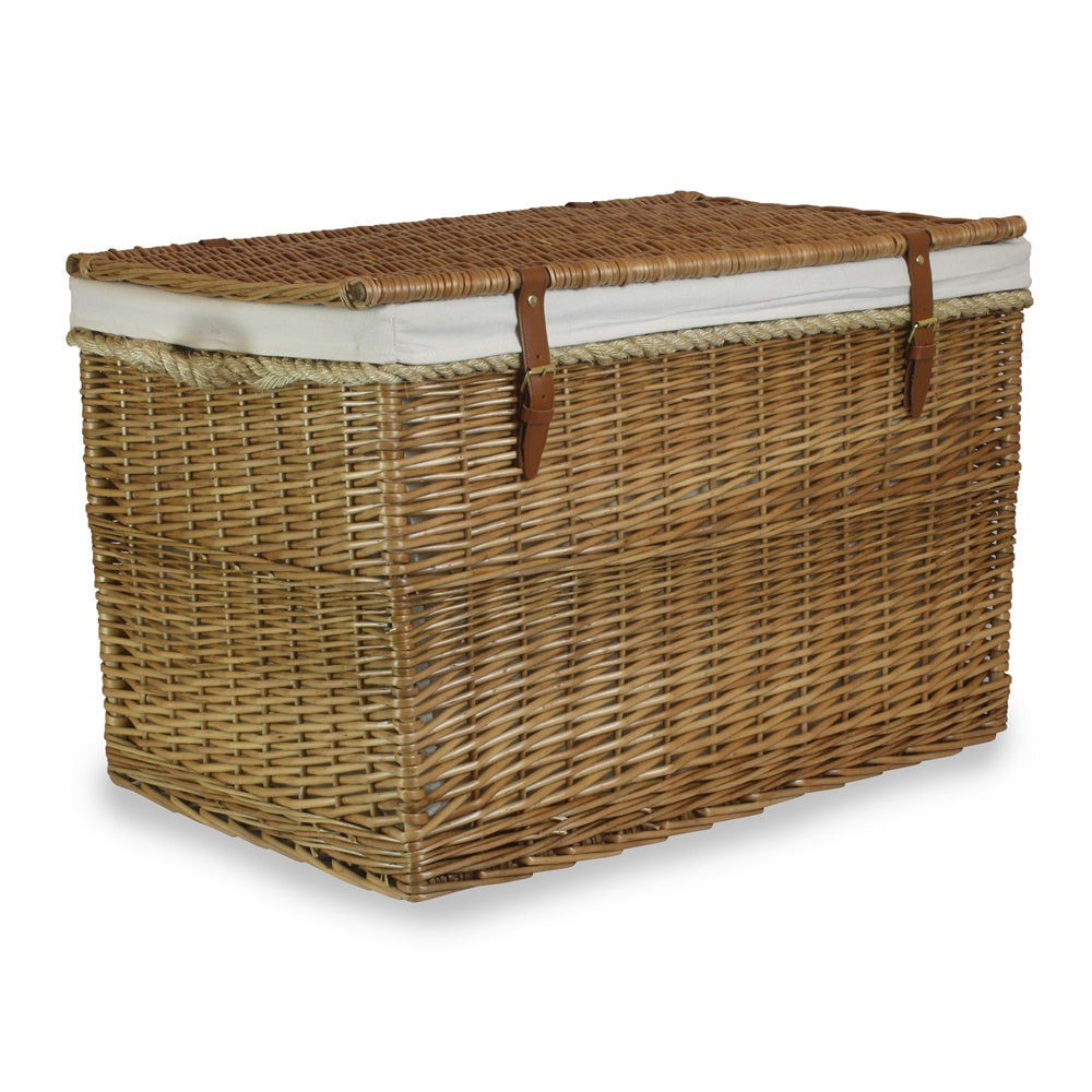 Large Light Steamed Wicker Storage Basket-2