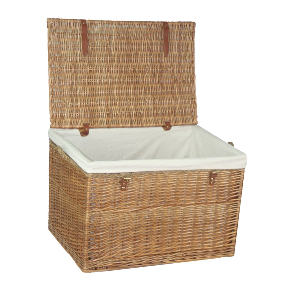 Large Light Steamed Wicker Storage Basket-1