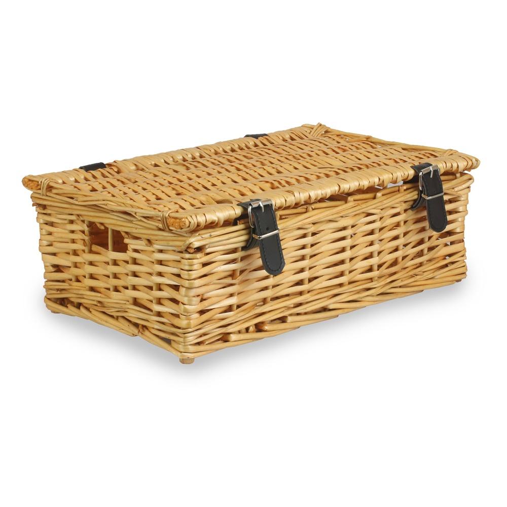 40cm Split Willow Wicker Rectangular Gift Basket-1