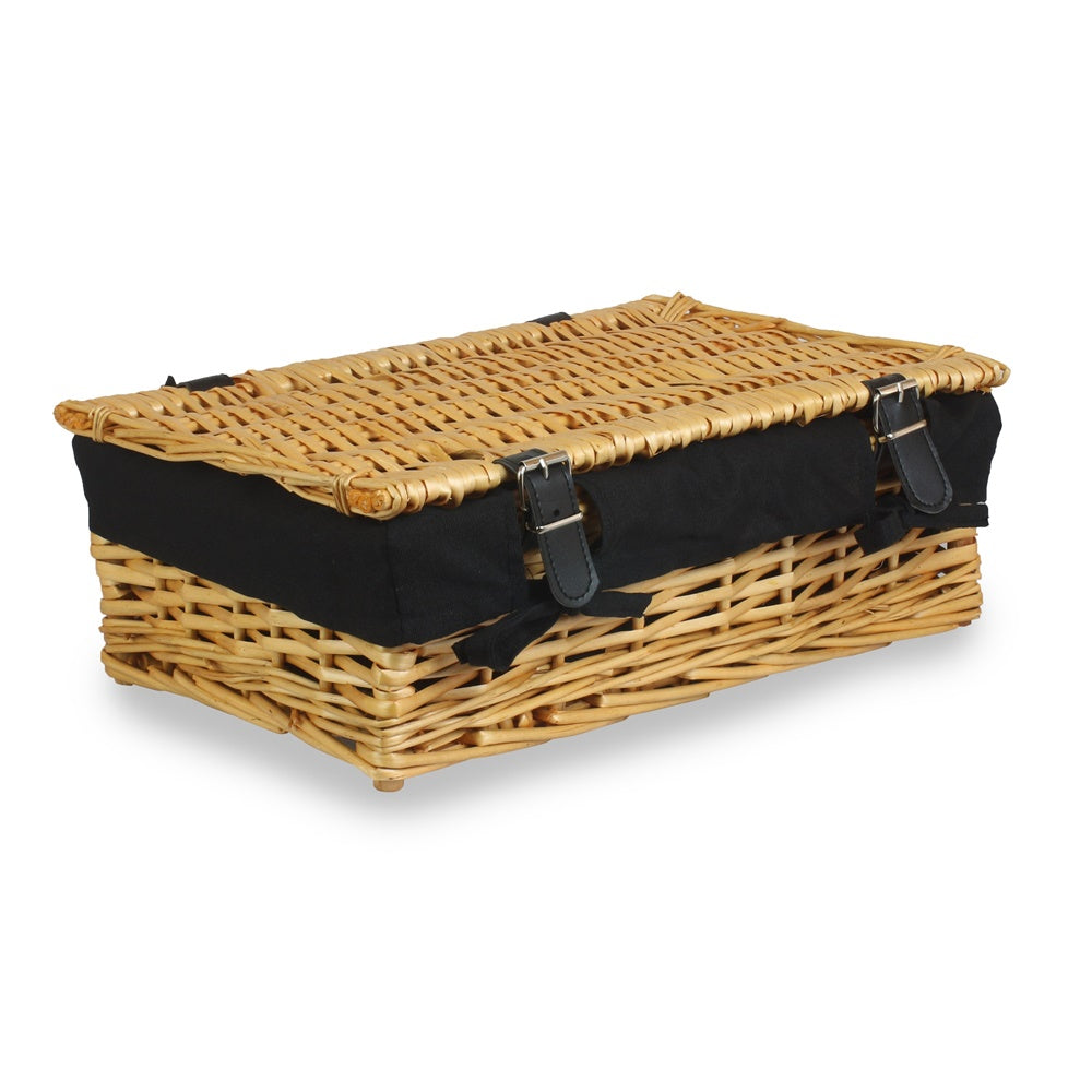 40cm Split Willow Wicker Rectangular Gift Basket-3