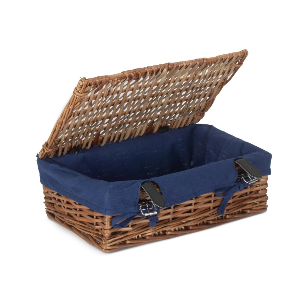 40cm Split Willow Wicker Rectangular Gift Basket-4