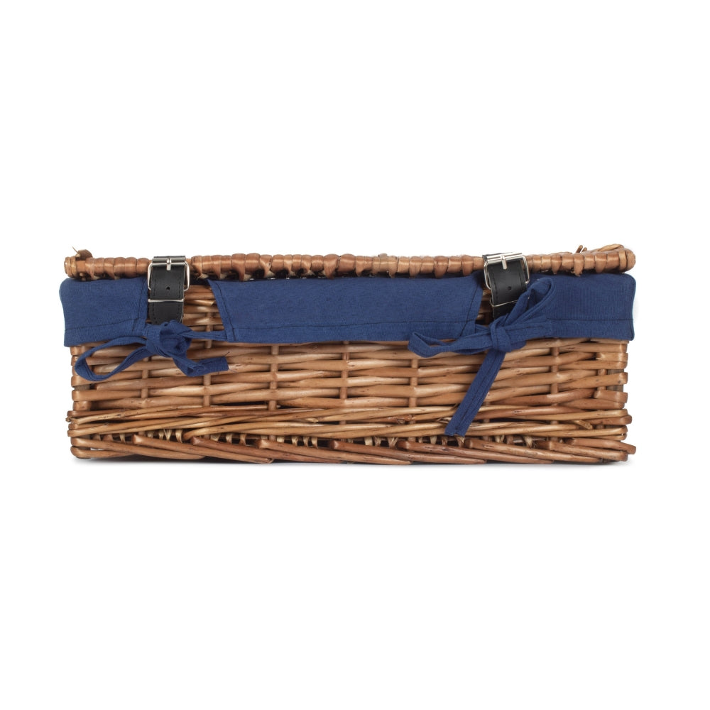 40cm Split Willow Wicker Rectangular Gift Basket-5