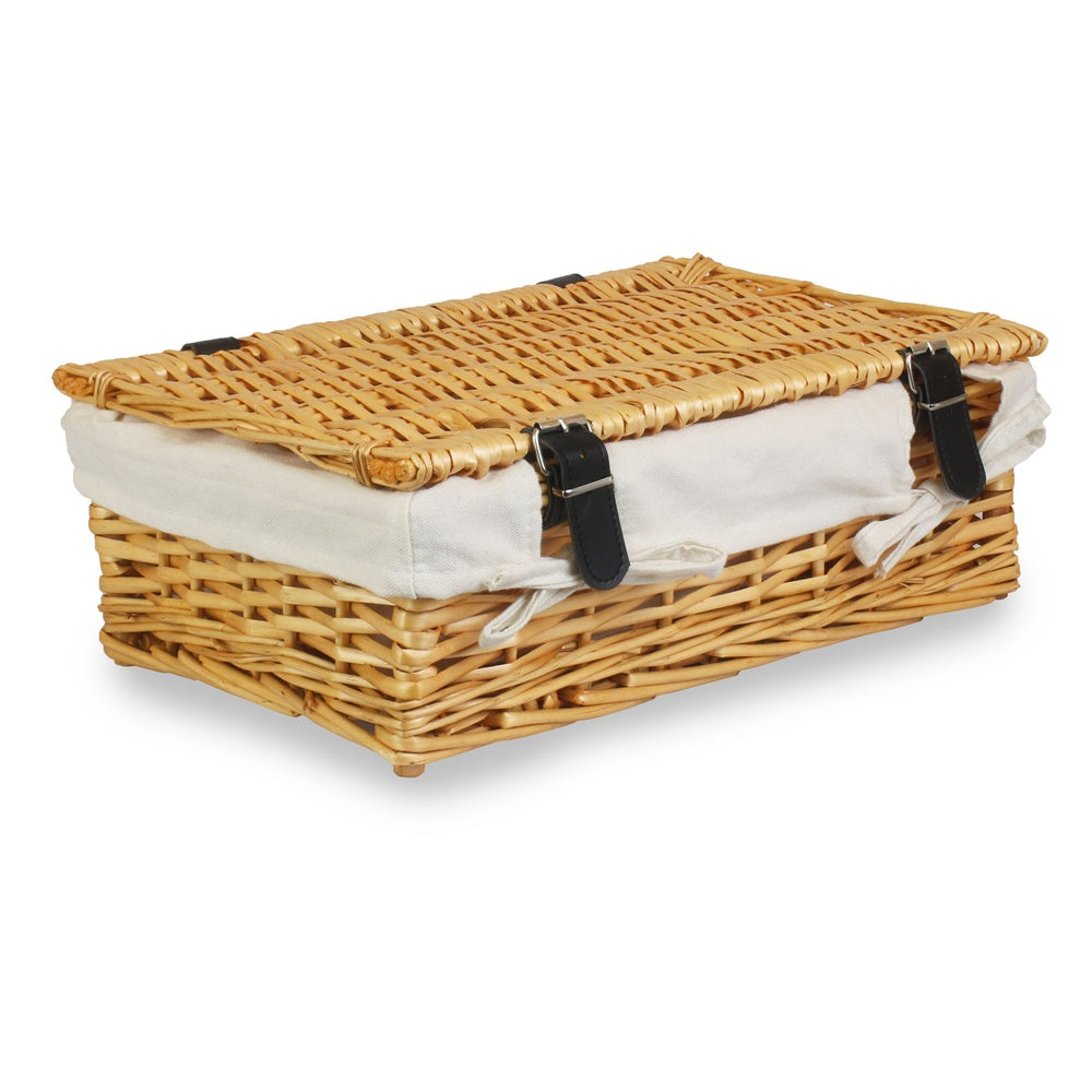 40cm Split Willow Wicker Rectangular Gift Basket-2