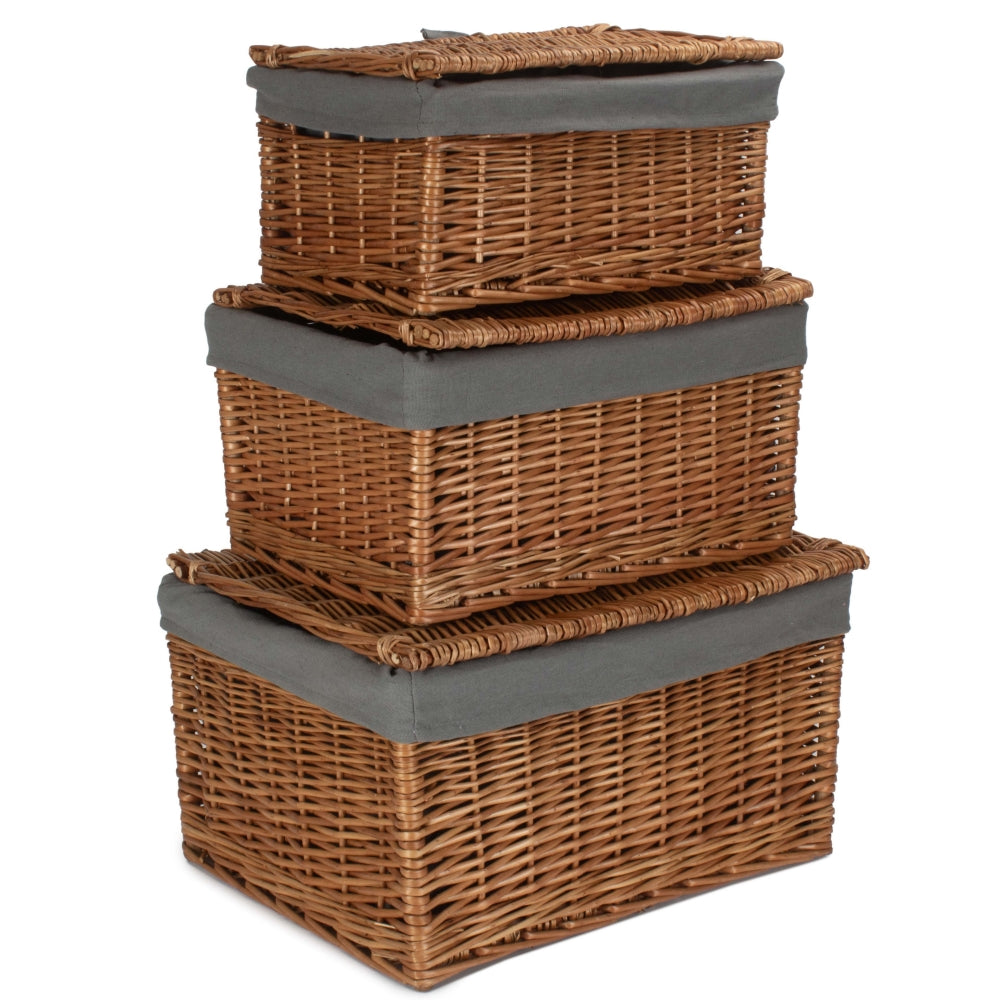 Light Steamed Cotton Lined Storage Basket-0