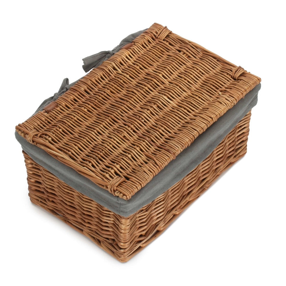 Light Steamed Cotton Lined Storage Basket-2