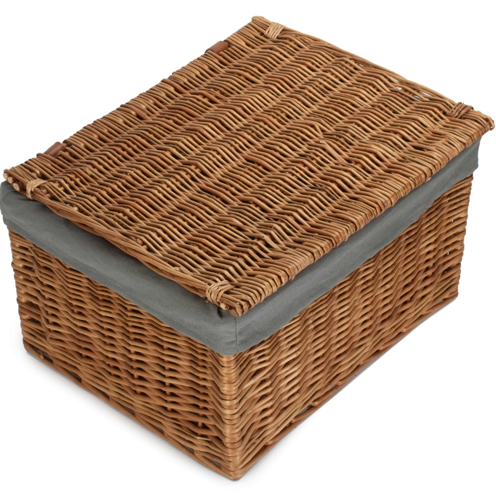 Light Steamed Cotton Lined Storage Basket-5