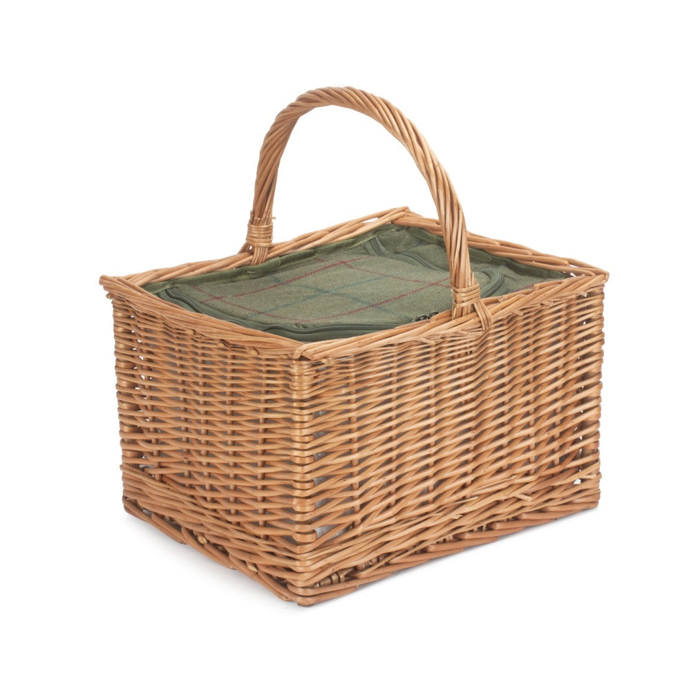 Antique Wash Wicker Butchers Cool Basket-0