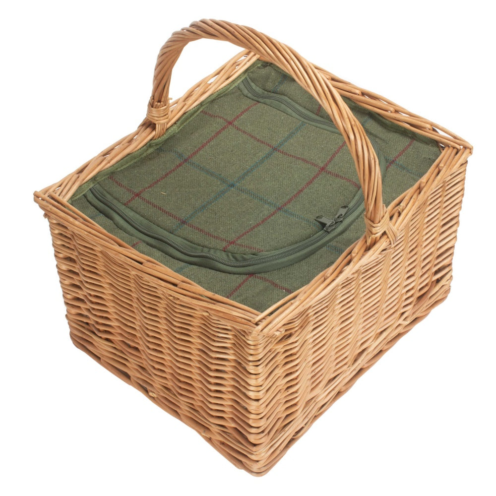 Antique Wash Wicker Butchers Cool Basket-1