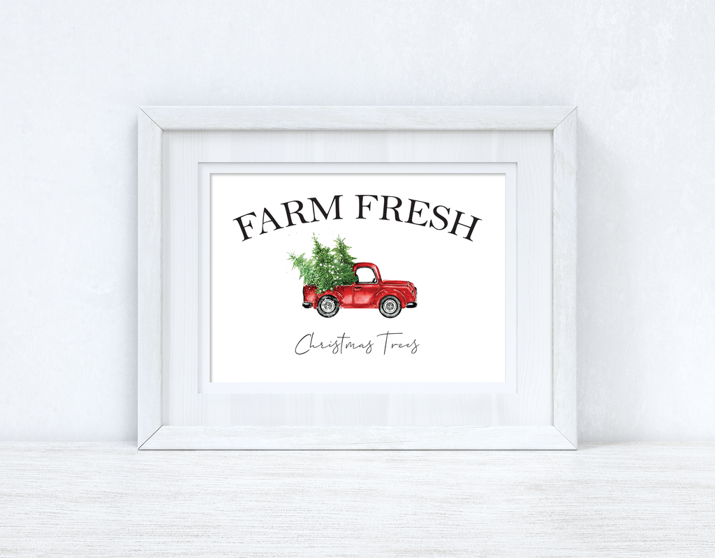 Farm Fresh Christmas Trees Christmas Seasonal Wall Home Decor Print-1