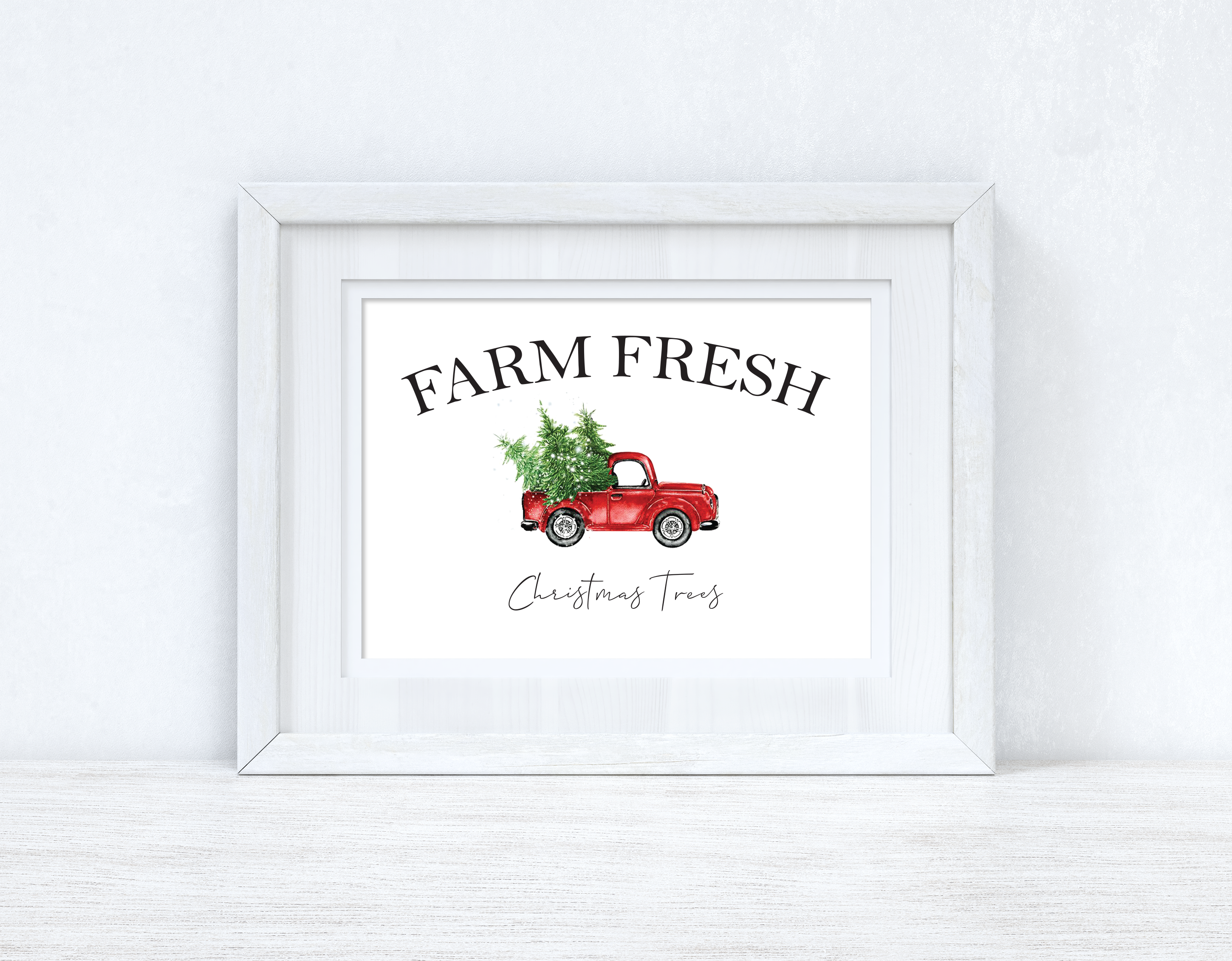 Farm Fresh Christmas Trees Christmas Seasonal Wall Home Decor Print-1
