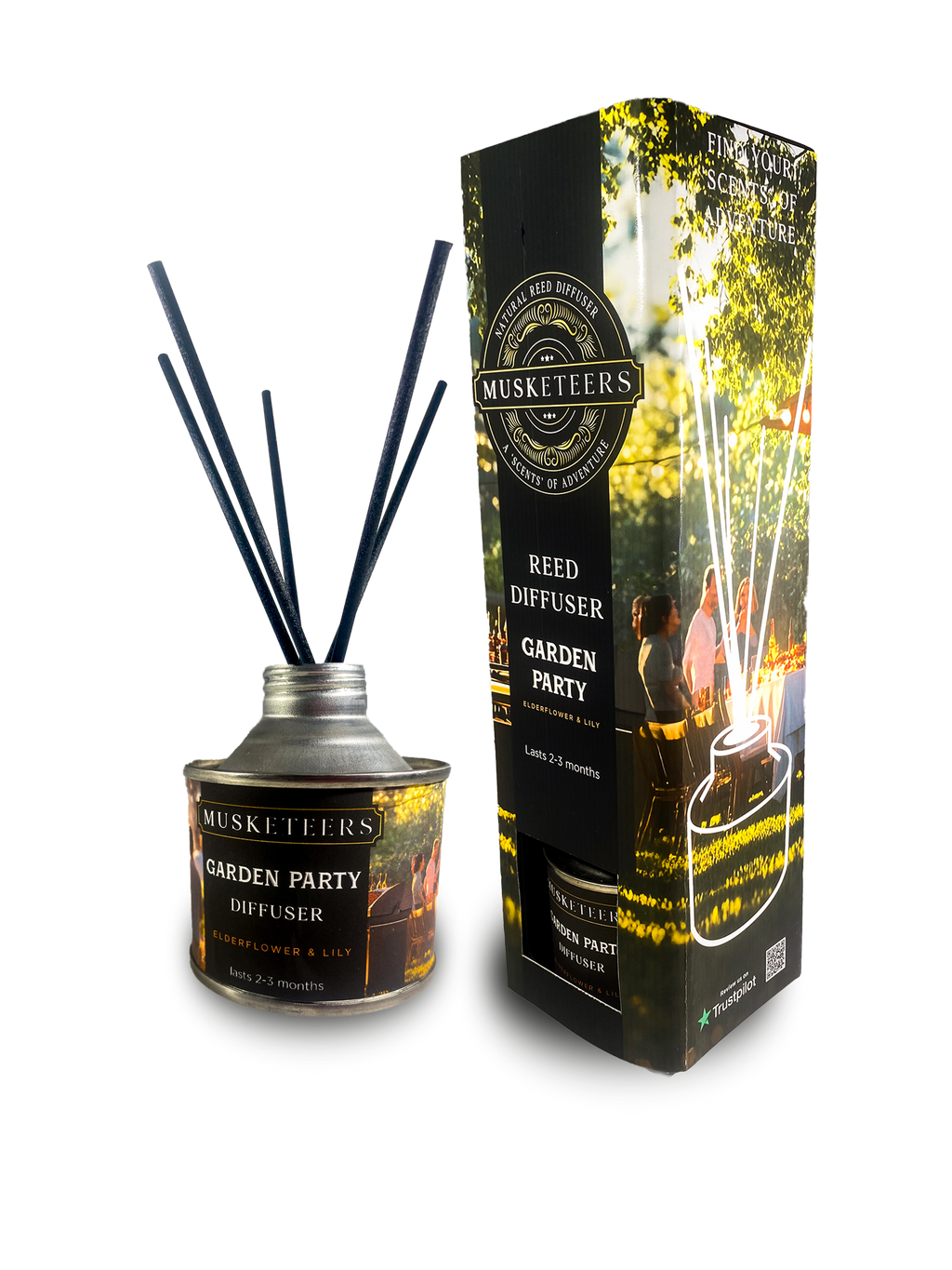 Garden Party - Elderflower and Lily Scented Reed Diffuser-1