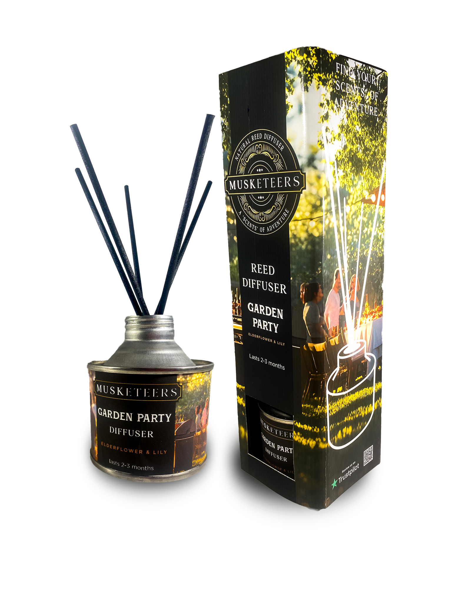 Garden Party - Elderflower and Lily Scented Reed Diffuser-1