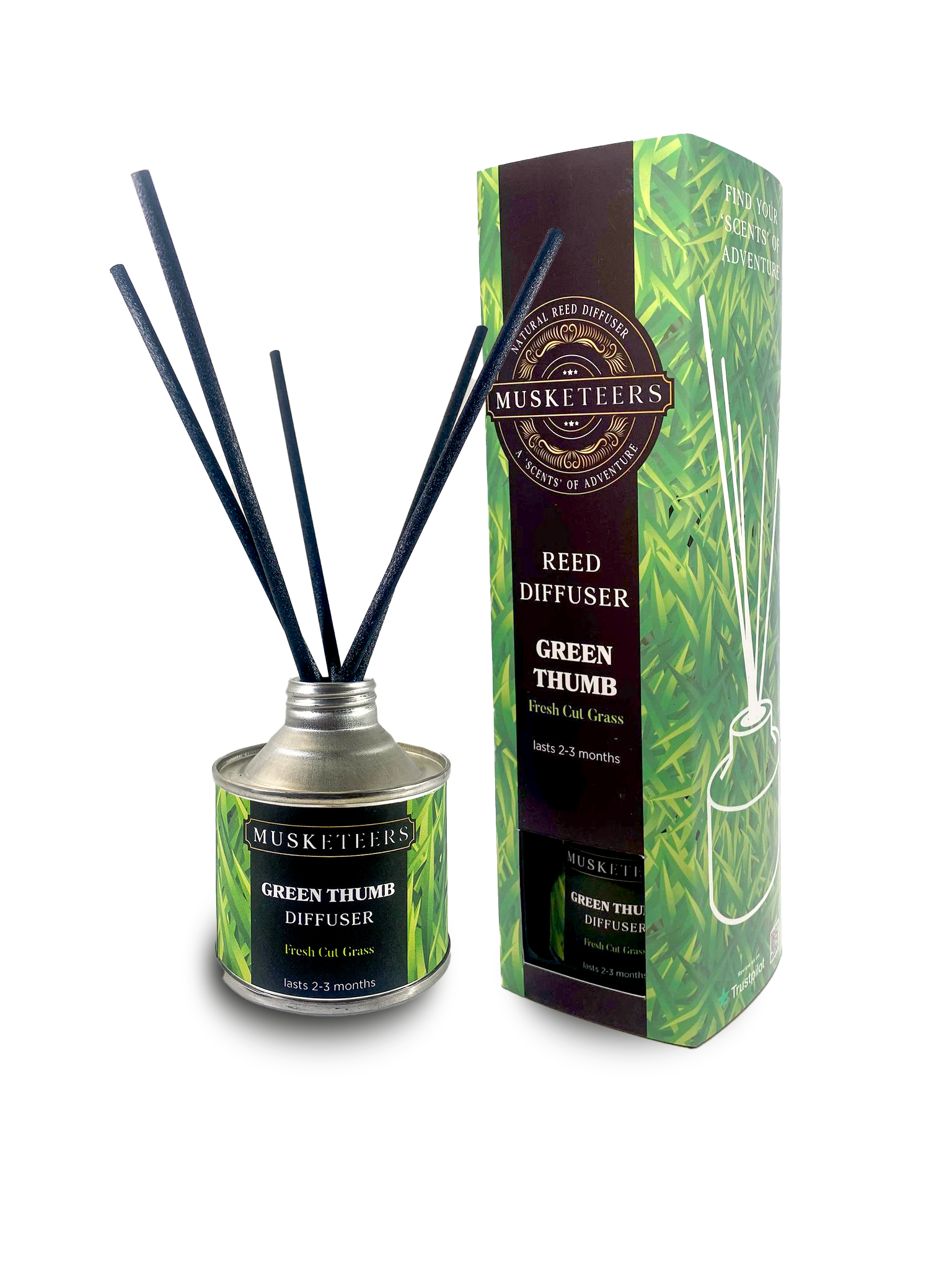 Green Thumb - Fresh Cut Grass Reed Diffuser-0