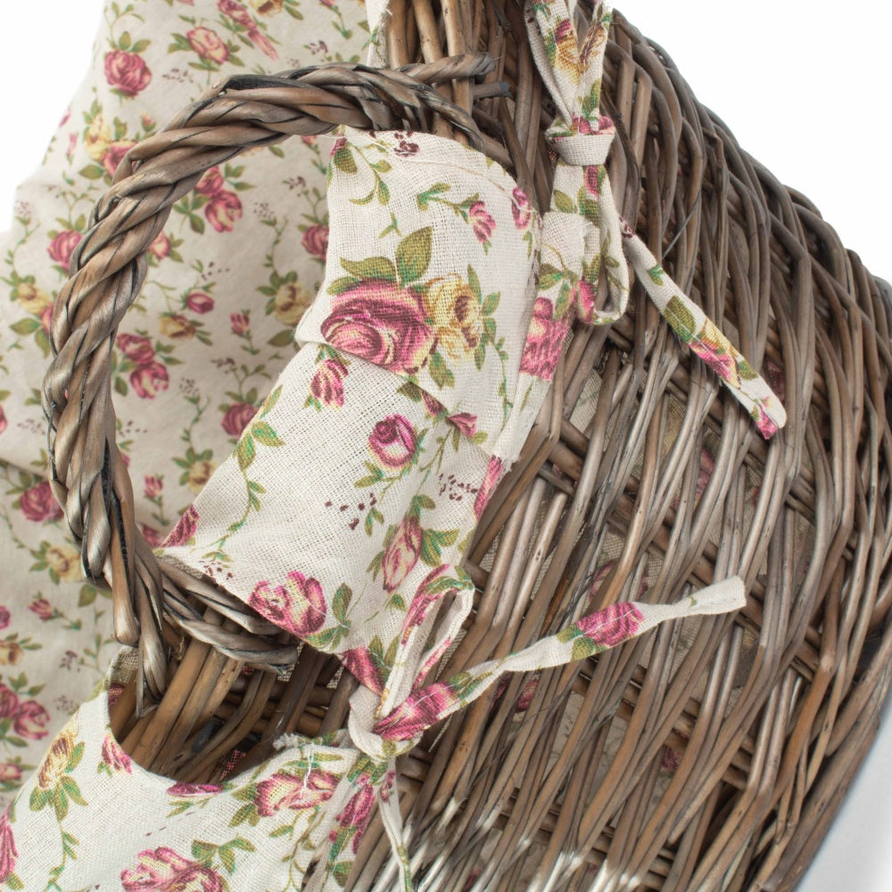 Antique Wash Finish Willow Wash Basket-3