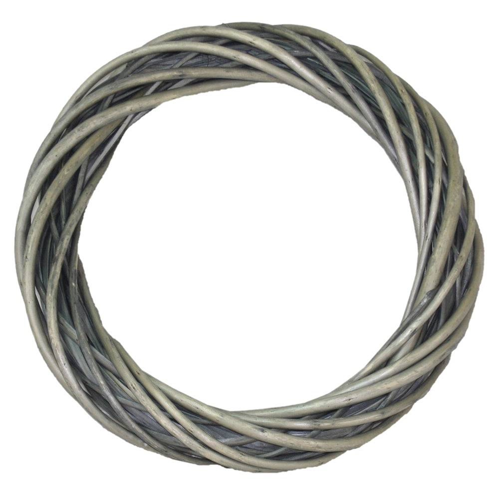 Wicker Small Antique Wash Ring Wreath-0