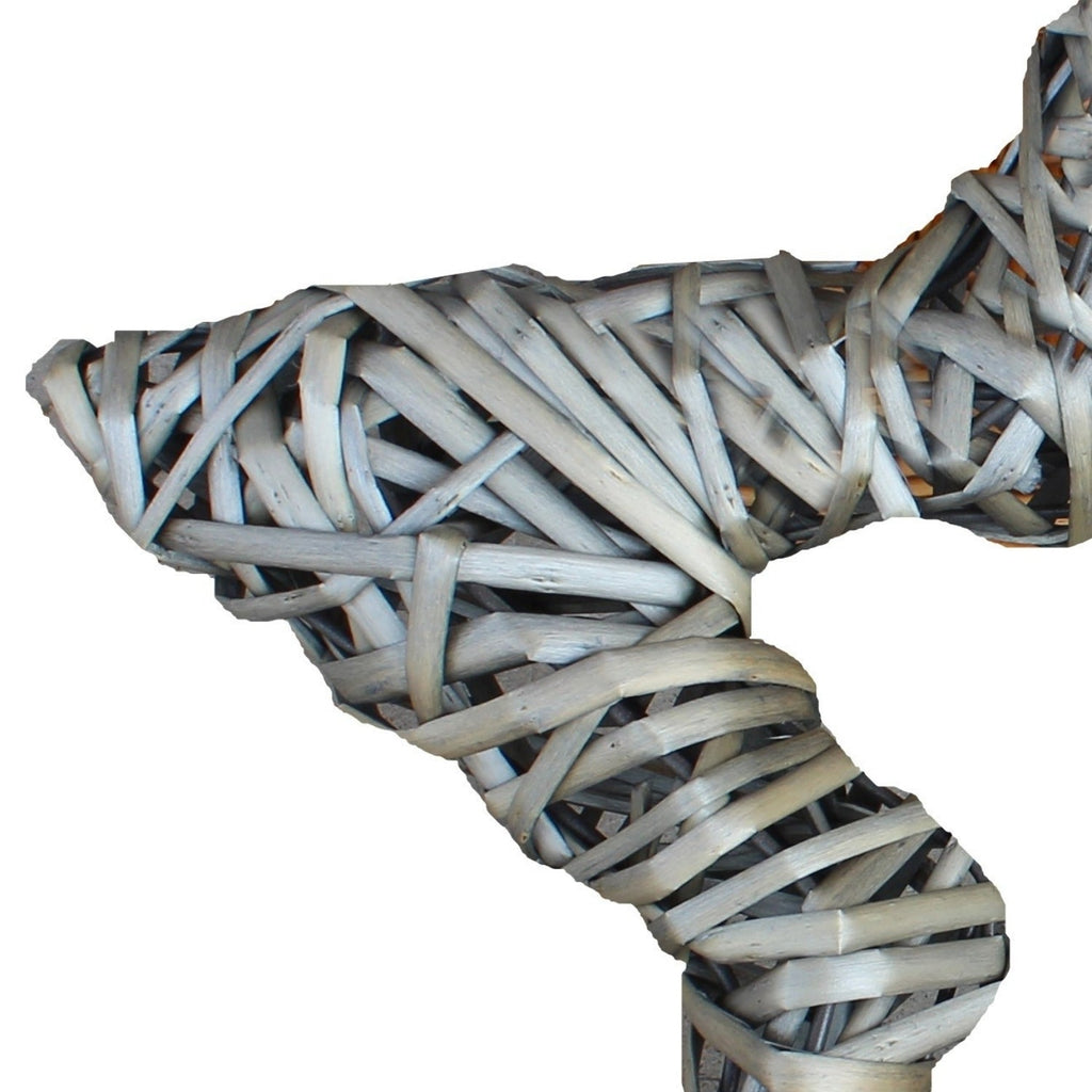 Antique Wash Wicker Open Star Christmas Decoration-1