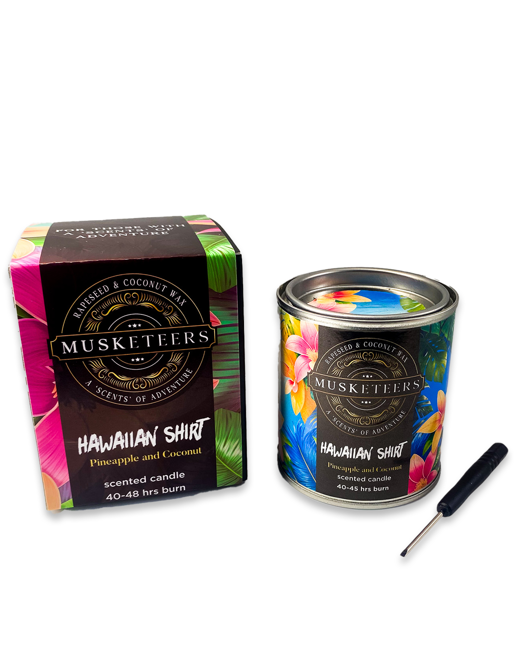 Hawaiian Shirt Natural Wax Candle-0