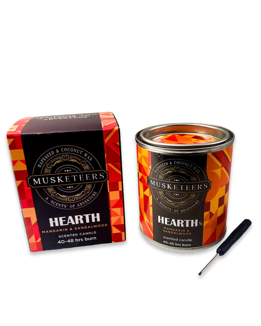 Hearth - Mandarin & Sandalwood Scented Candle-0