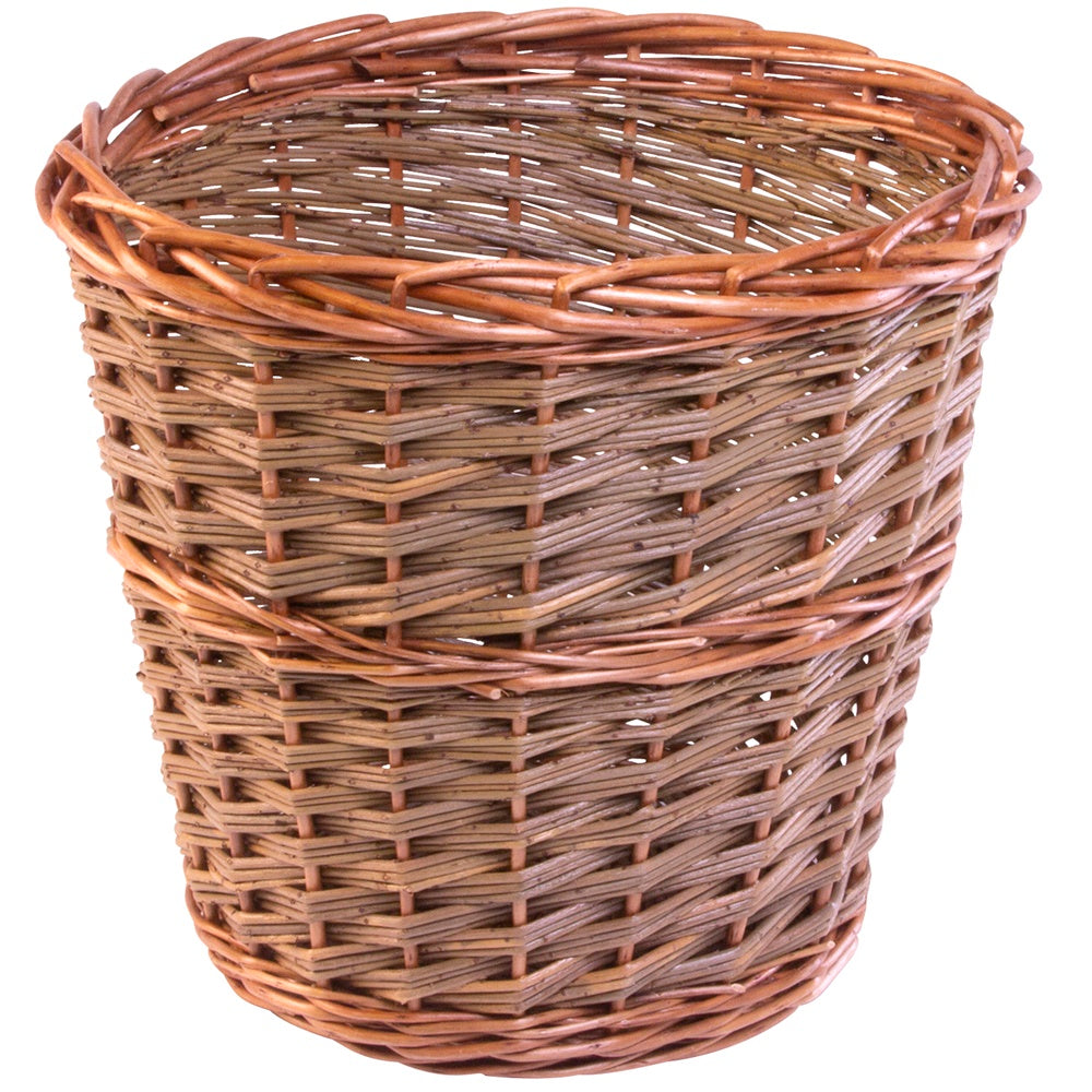 Small Somerset Round Wicker Waste Paper Bin-0