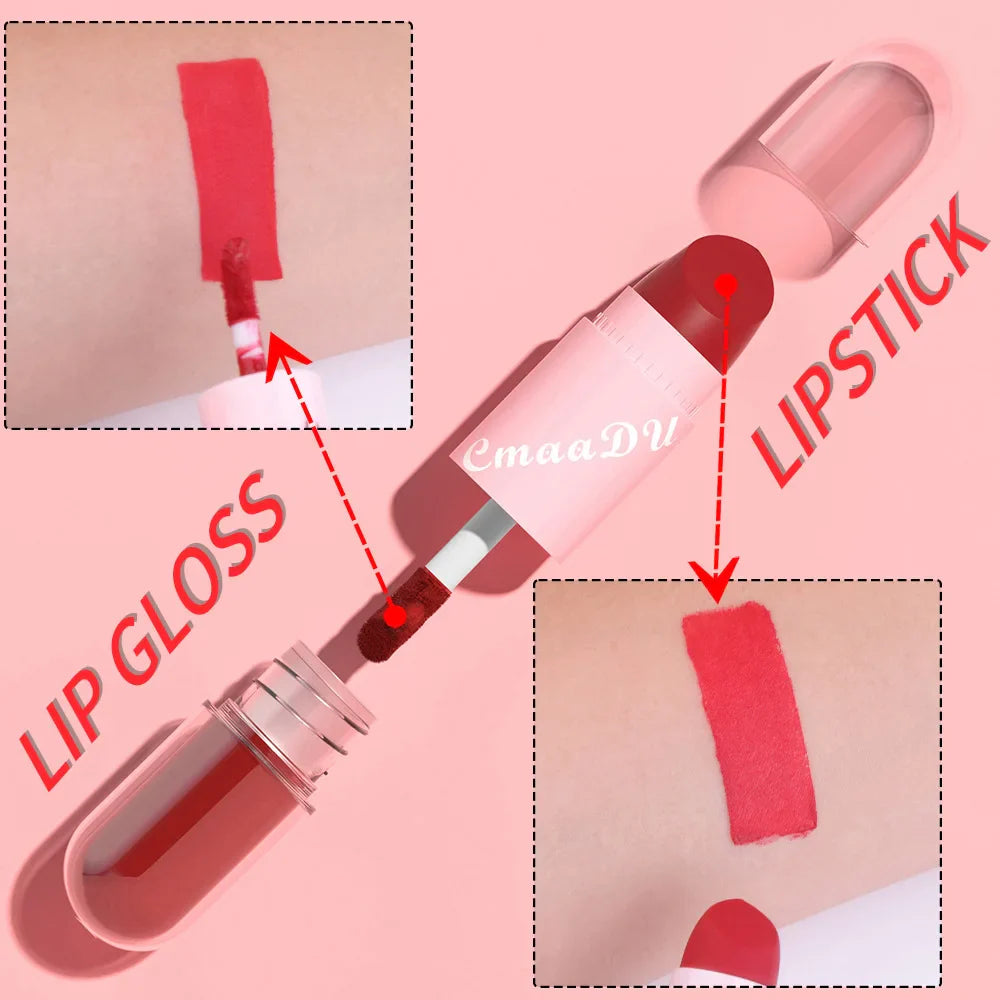 Halloween Lip Gloss Set, 3-Piece Shiny Lipstick Duo-3