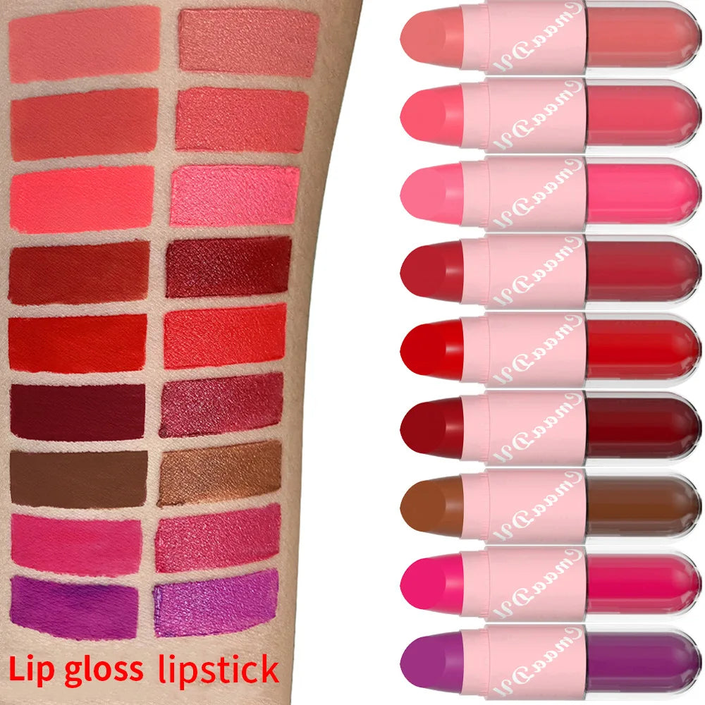 Halloween Lip Gloss Set, 3-Piece Shiny Lipstick Duo-4