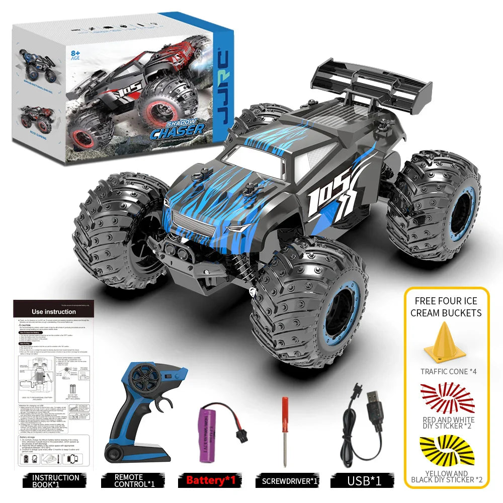 High-Speed Off-Road Remote Control Monster Truck with LED Lights-5