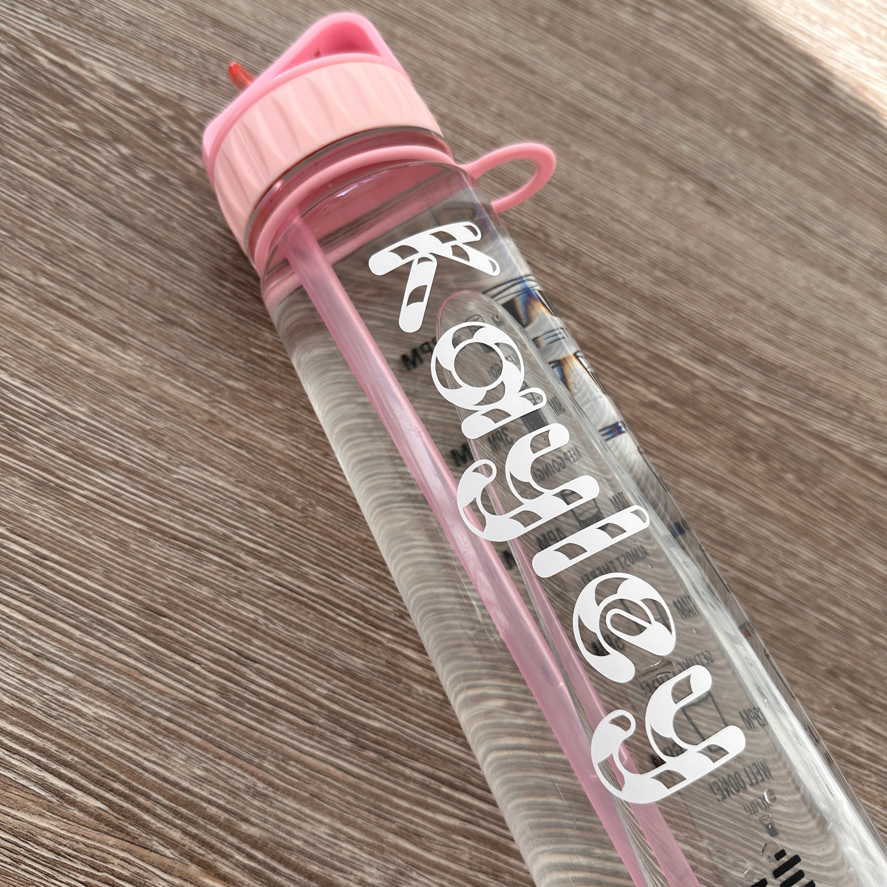 DIY Create Own Personalised Candy Cane Style Name Christmas Glass Bottle Label-0