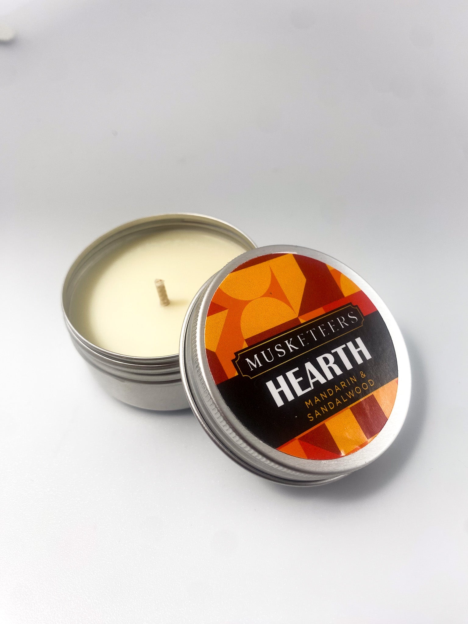 Hearth - Mandarin & Sandalwood Scented Candle-5