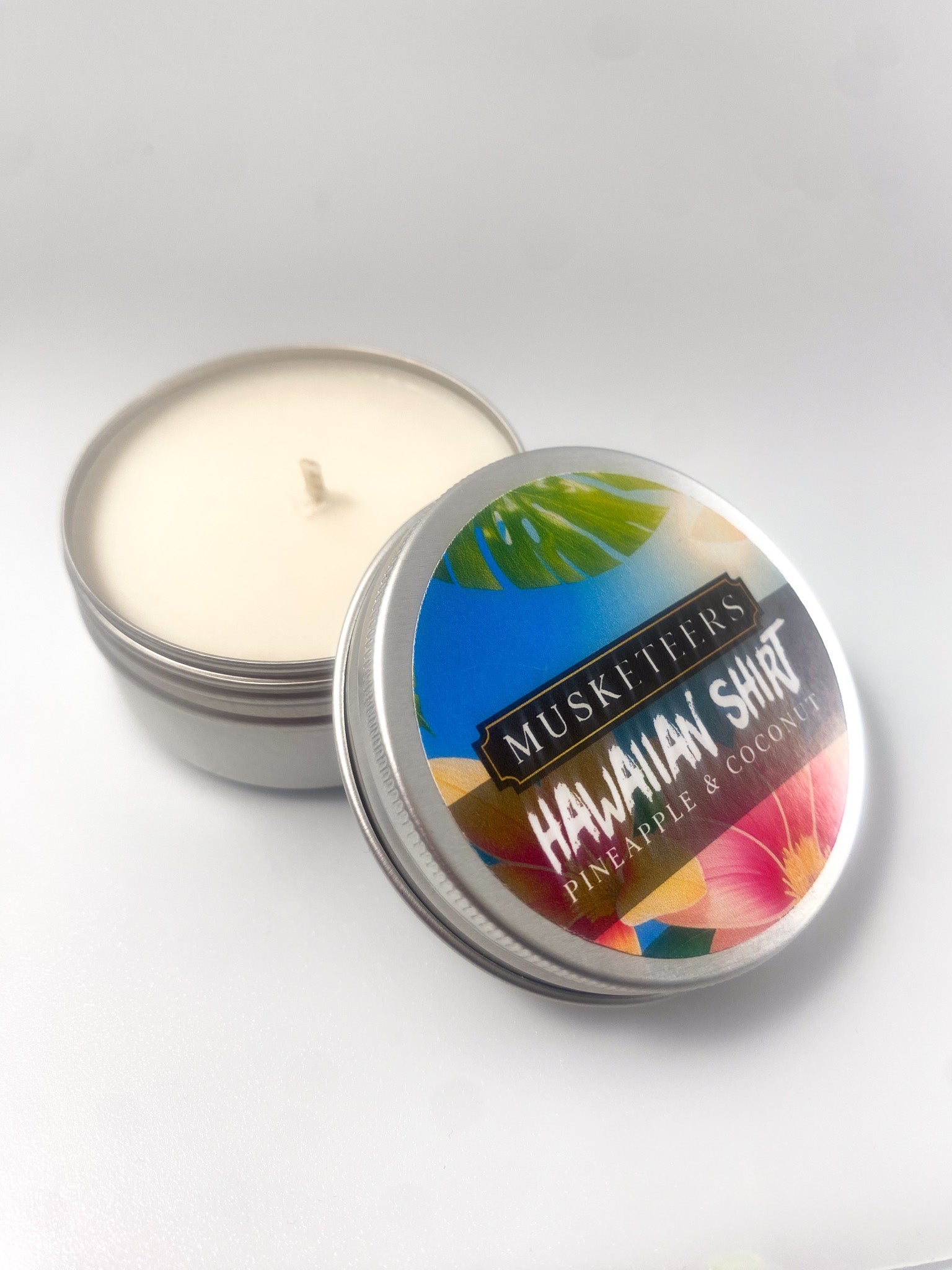 Hawaiian Shirt Natural Wax Candle-5