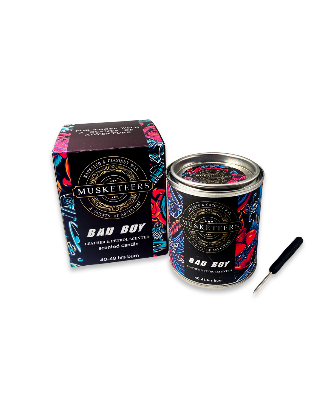 Bad Boy Candle - Petrol/Leather Candle-0